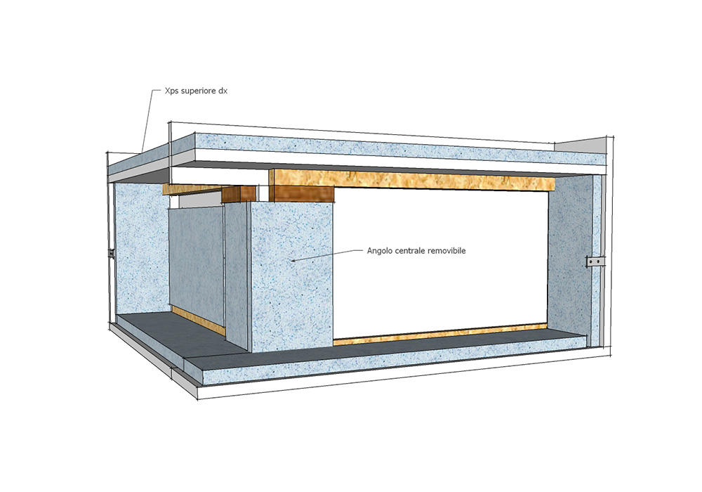 Coner Eva a soffitto vista posteriore